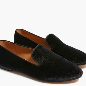 J Crew Size 6 Velvet Loafers